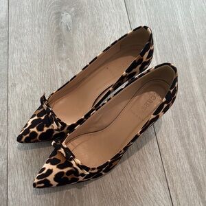J. Crew Brown and Black Heels with Sleek Pointed Toe | Used
